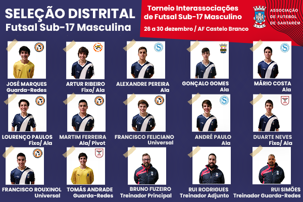 Seleção Distrital Futsal Sub-17 Masculina